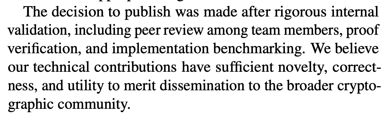 On "Decision to Publish"